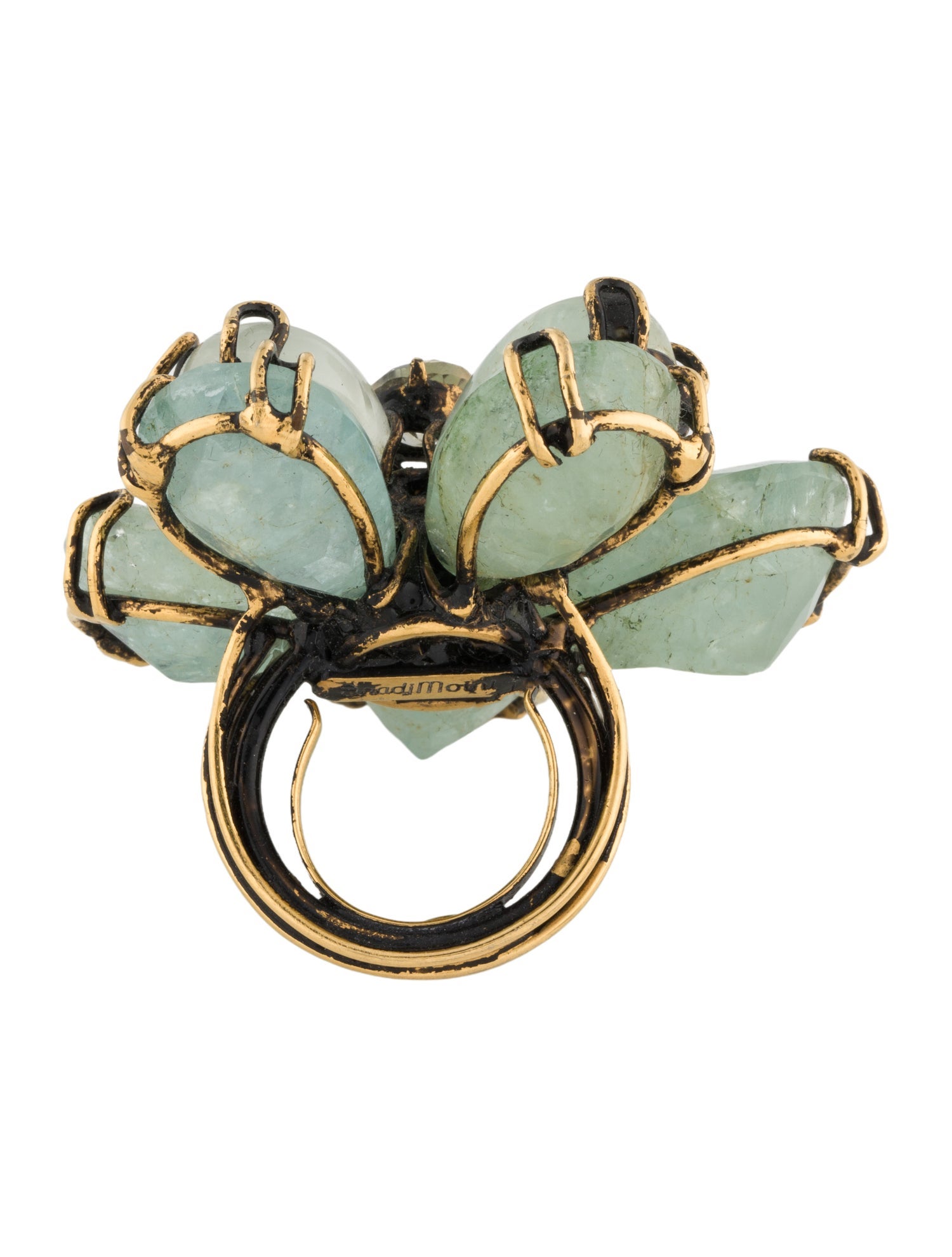 Iradj Moini Aquamarine & Citrine Flower Cocktail Ring
